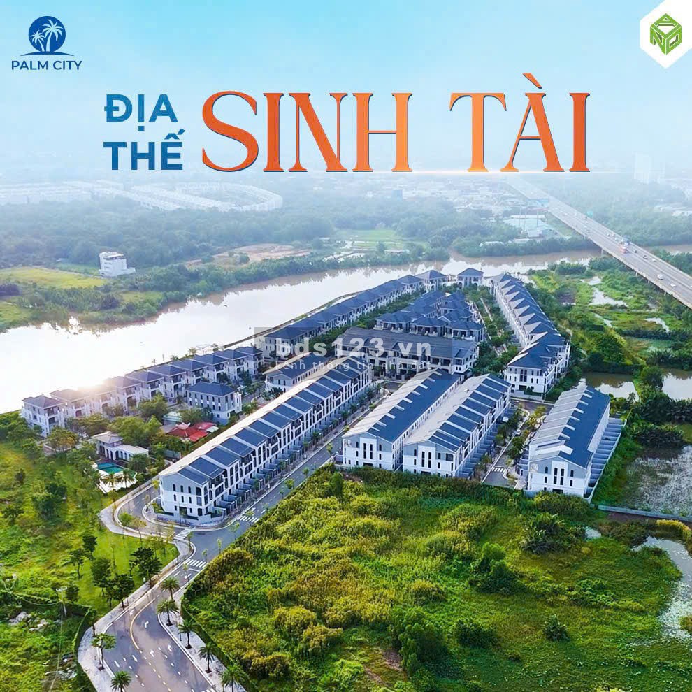 Bán nhà phố 5X27, 3 phòng ngủ, 1 trệt 2 lầu (Palm City Novaland)