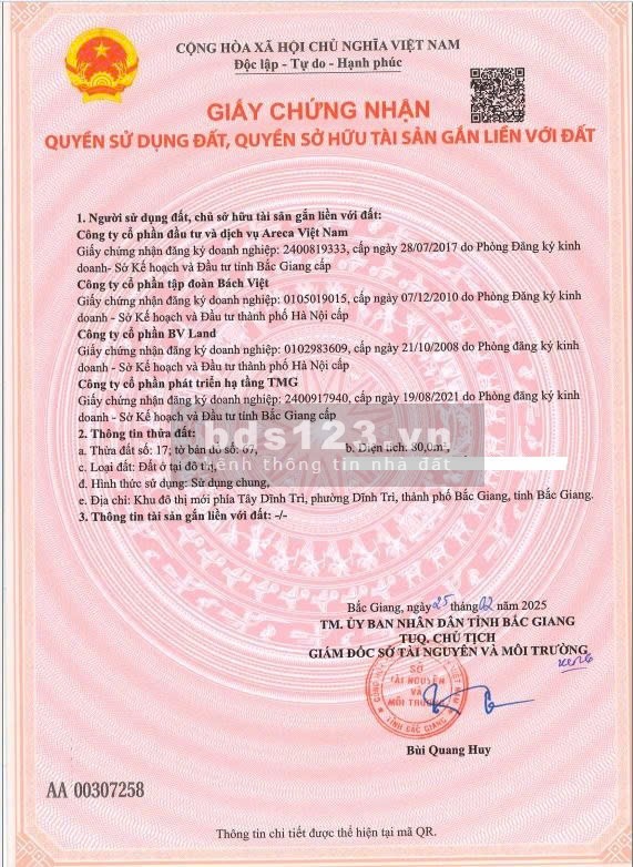 BV Bavella Green Park – Cơ Hội Sở Hữu Bất Động Sản “Vàng” Tại Bắc Giang
