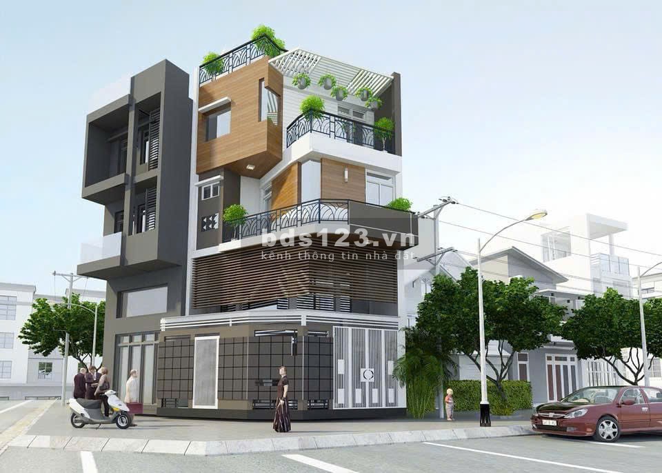 Góc 2 MT đường CMT8 Q10 (5,5X14m) 77,5m2, 5 tầng, tặng full nội thất cao cấp, giá 13,4 tỷ