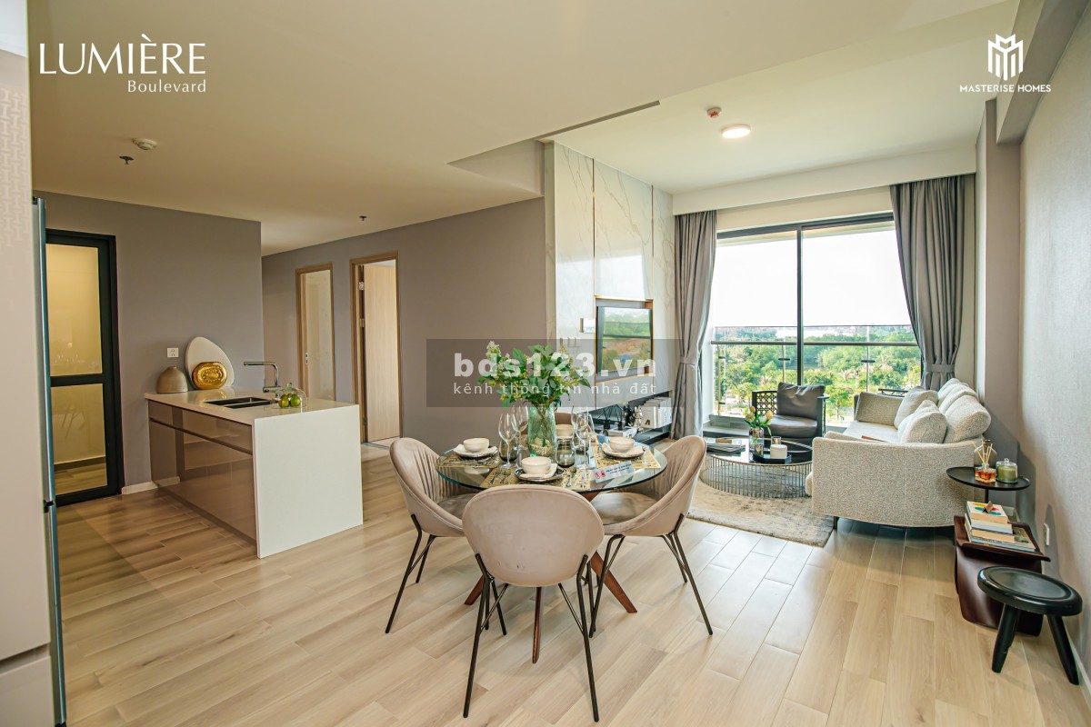 Bán lỗ sâu 3PN 100m2 View Hoa Hậu CV 36ha, view Sông 6.5 tỷ Lumiere Boulevard Vinhomes Q9