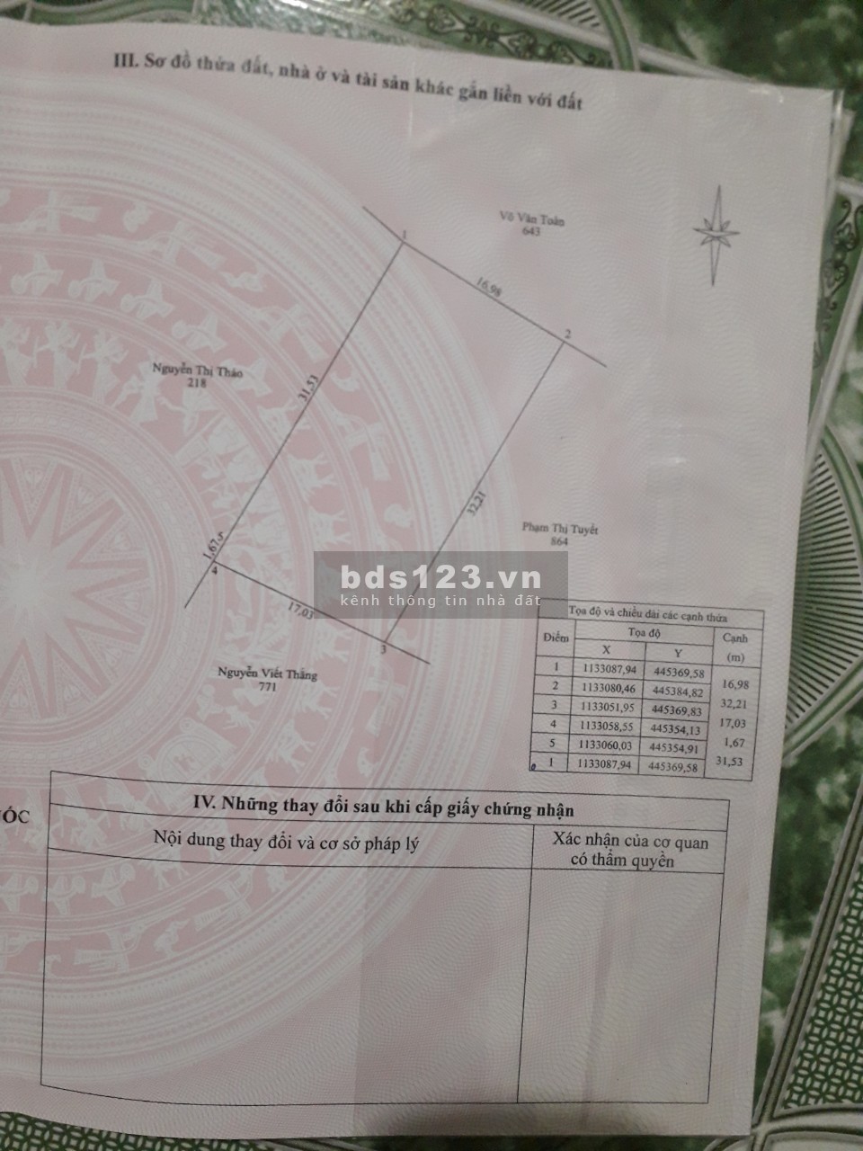 Đất chính chủ 555m2, giá thích hợp đầu tư chỉ 1.7 tỷ, sổ riêng.