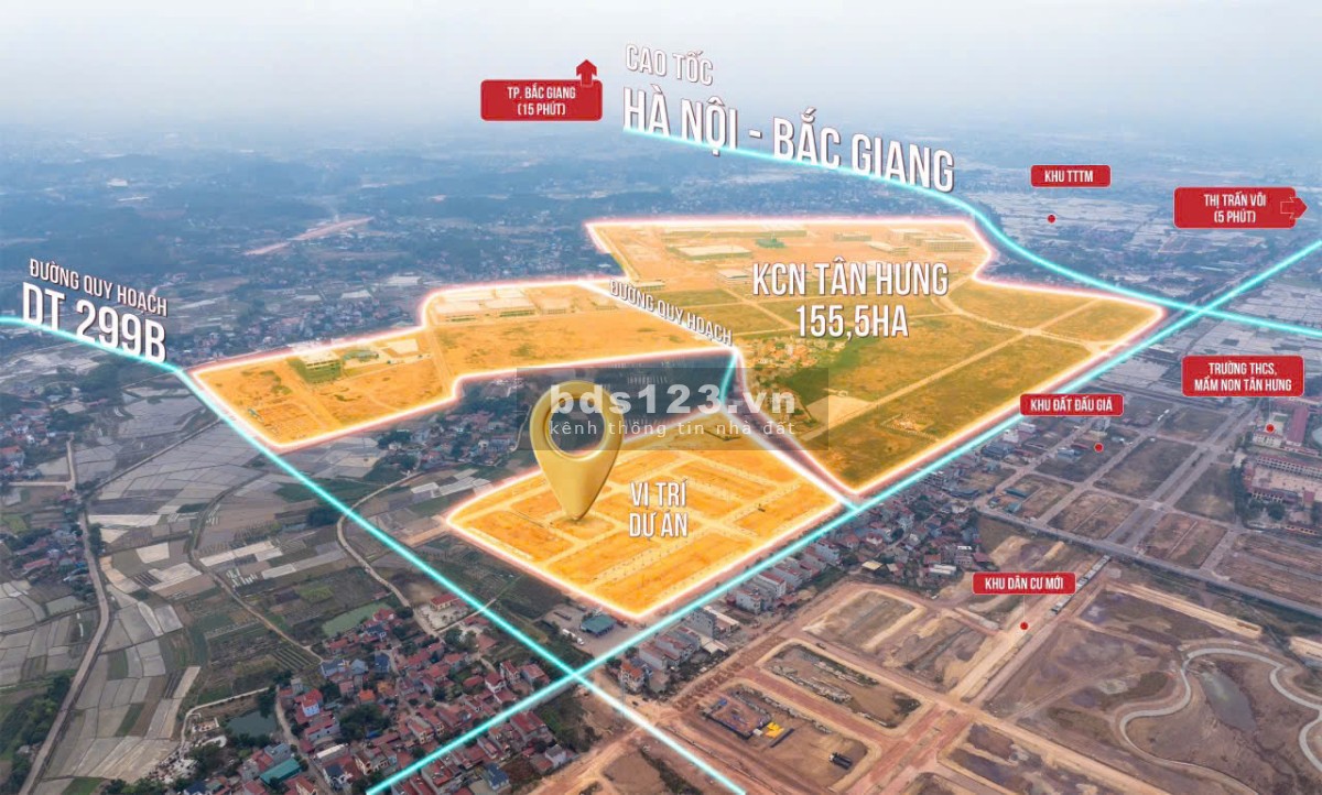 Đất Nền Bắc Giang 2 tỷ/ nền sở hữu lâu dài hạ tầng hoàn thiện