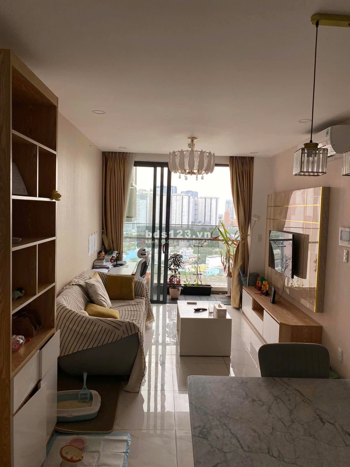 Chung cư Sky Center, Phổ Quang, Tân Bình: 55m2, 1p ngủ, 1wc, Ntcb, 13tr/th