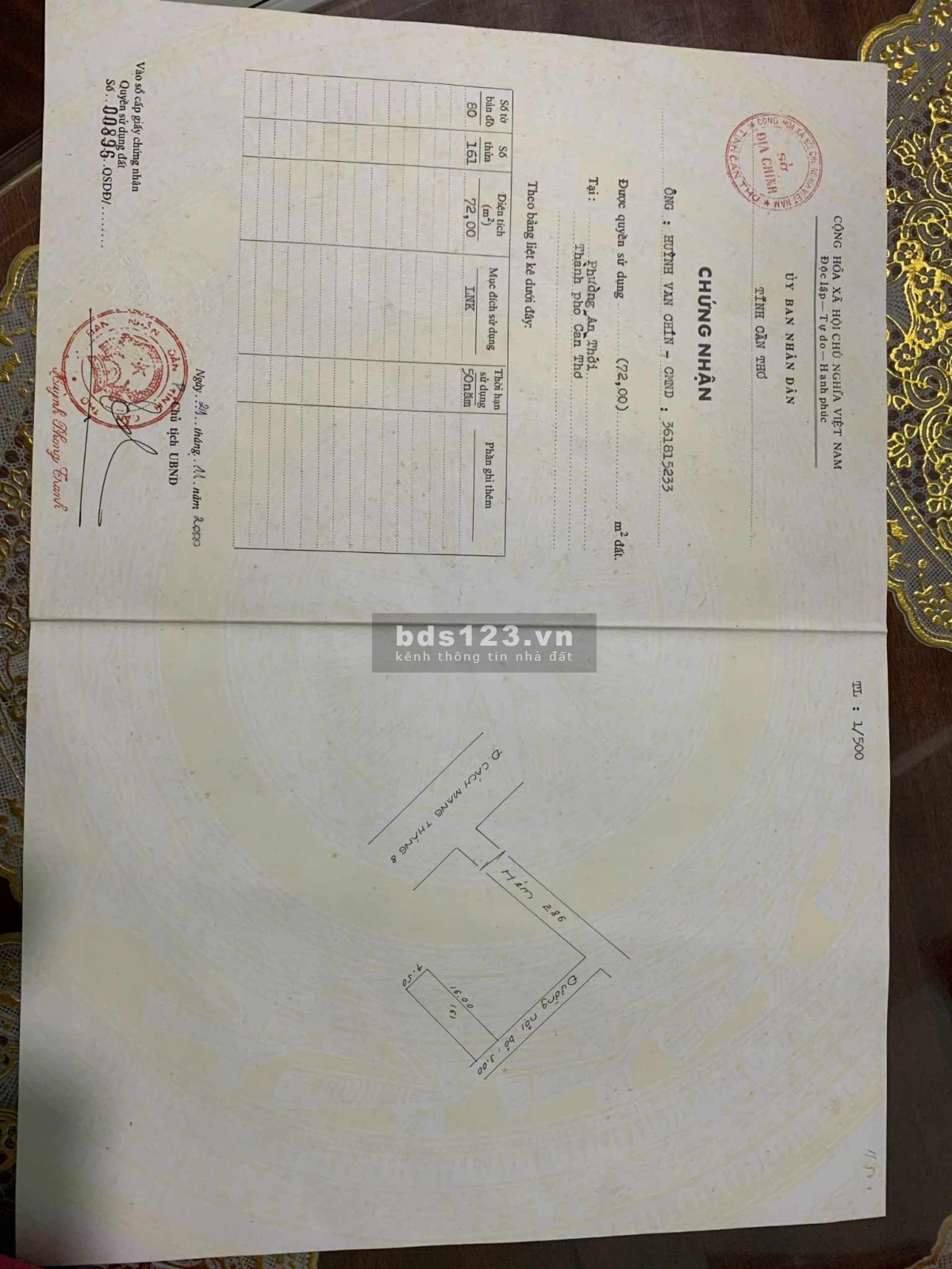 Nhà trung tâm TP Cần Thơ, cách Vincom Plaza Hùng Vương 2,3km