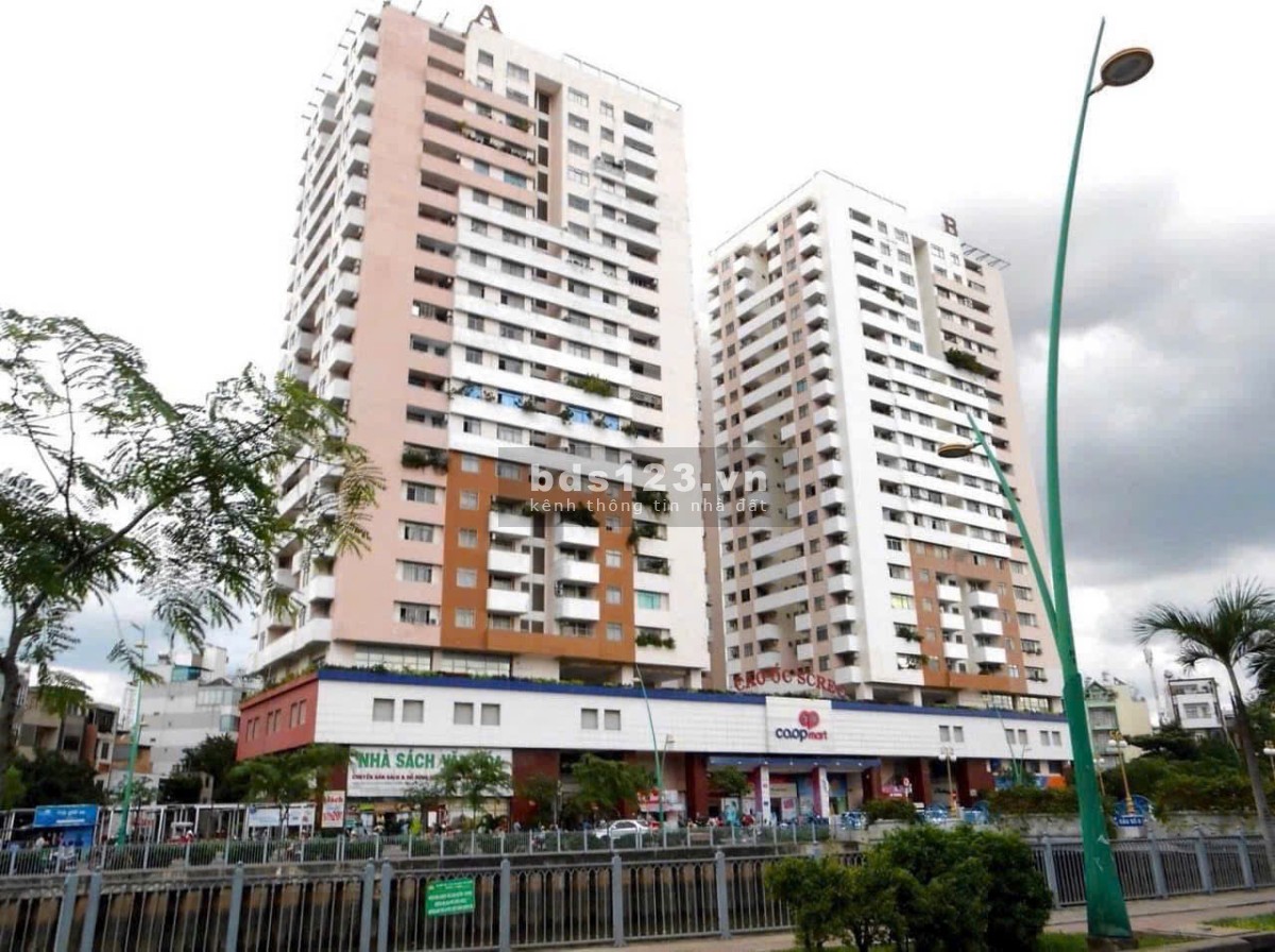 Cho thuê chung cư Screc, Trường Sa, Q3: 80m2, 2pn, 2wc, NT 13tr/tháng