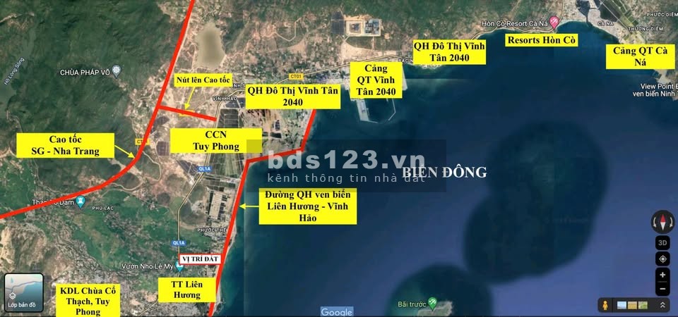 Đất biển Tuy Phong, Bình Thuận giá chỉ 6tr/m2 chính chủ, sổ đỏ ngay