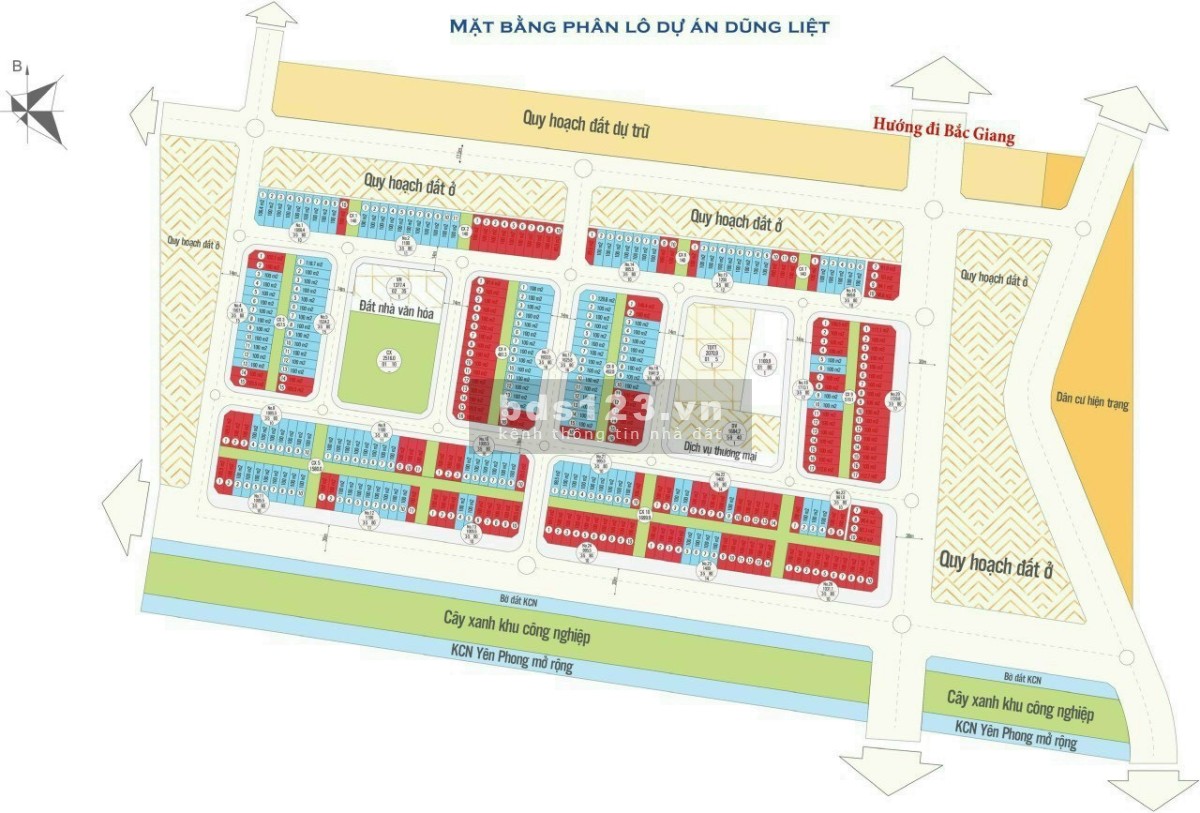 Mua bán dự án Dũng Liệt Green City - Yên Phong