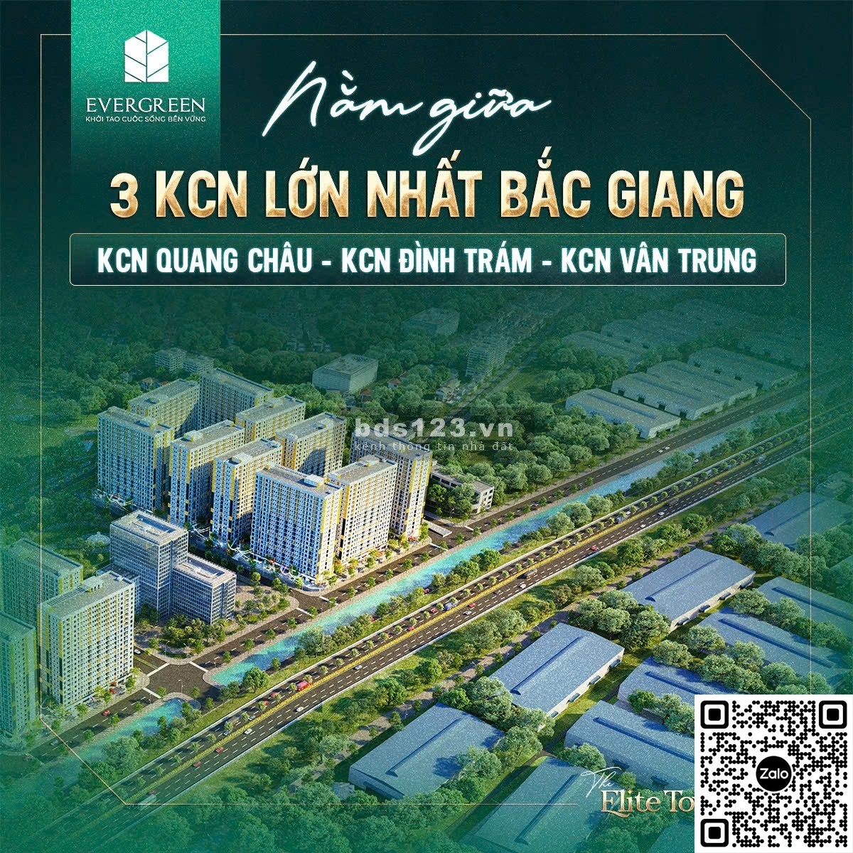 Căn hộ Evergreen Bắc Giang – Ở sang, cho thuê lời, cam kết thuê lại 3 năm!