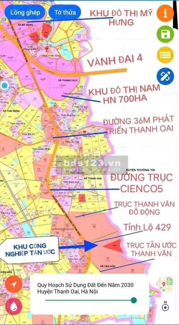 BÁN ĐẤT NỀN MỸ HƯNG THANH OAI CẠNH KĐT VIN VÀ MỸ HƯNG