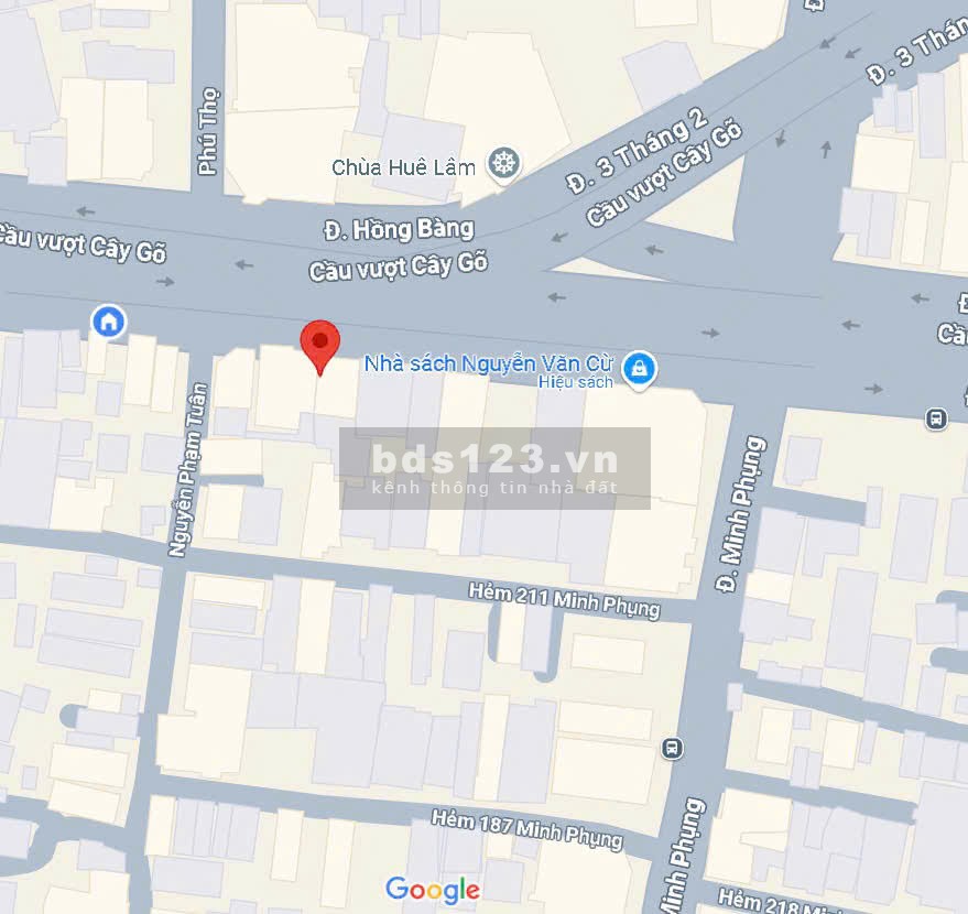 Nhà mặt tiền đường Hồng Bàng Q6