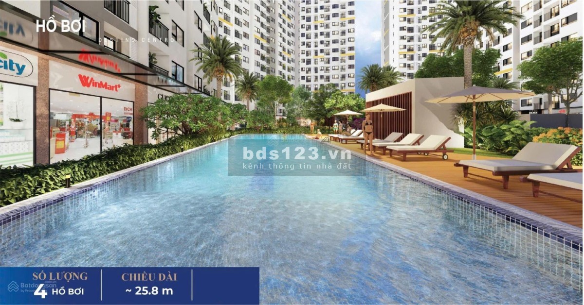 Căn hộ 2PN - 1tỷ3 mặt tiền QL1A - gần chợ B.Chánh. Nút giao Bến Lức - Long Thành, full tiện ích