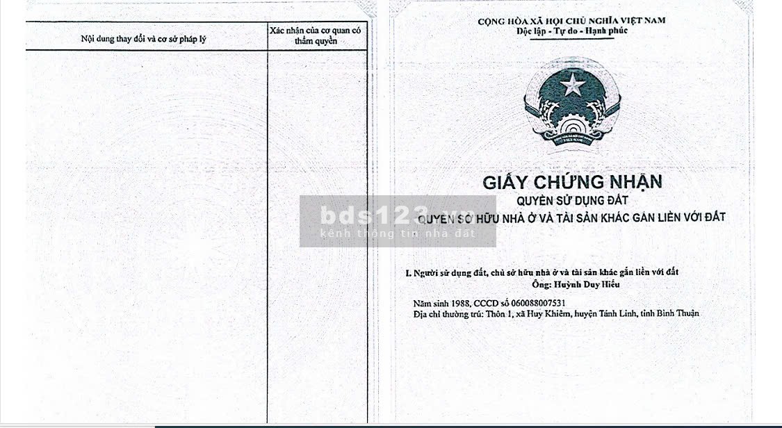 Bán đất full thổ cư thị trấn Định Quán, DN giá F0