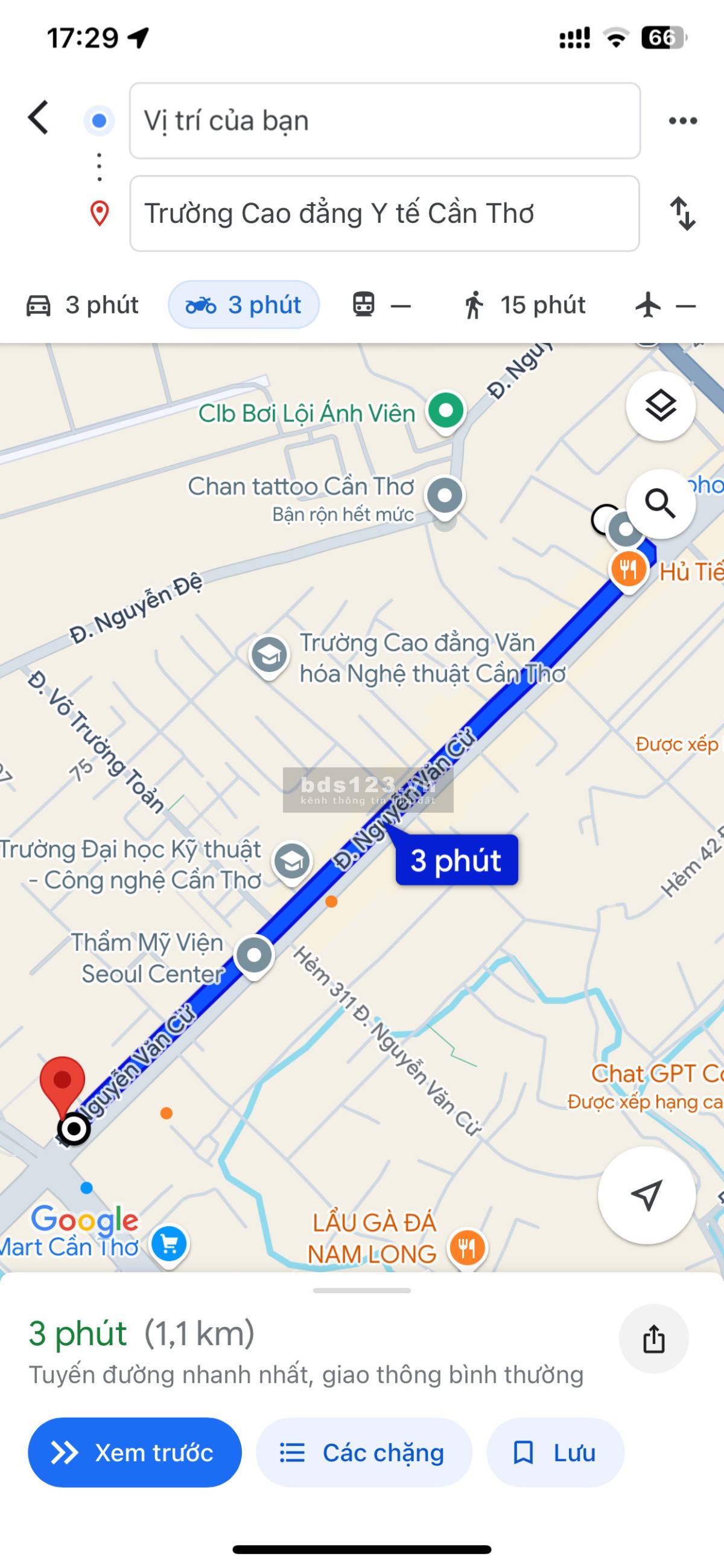 Phòng cao cấp có nội thất ở trung tâm Ninh Kiều, TP Cần Thơ