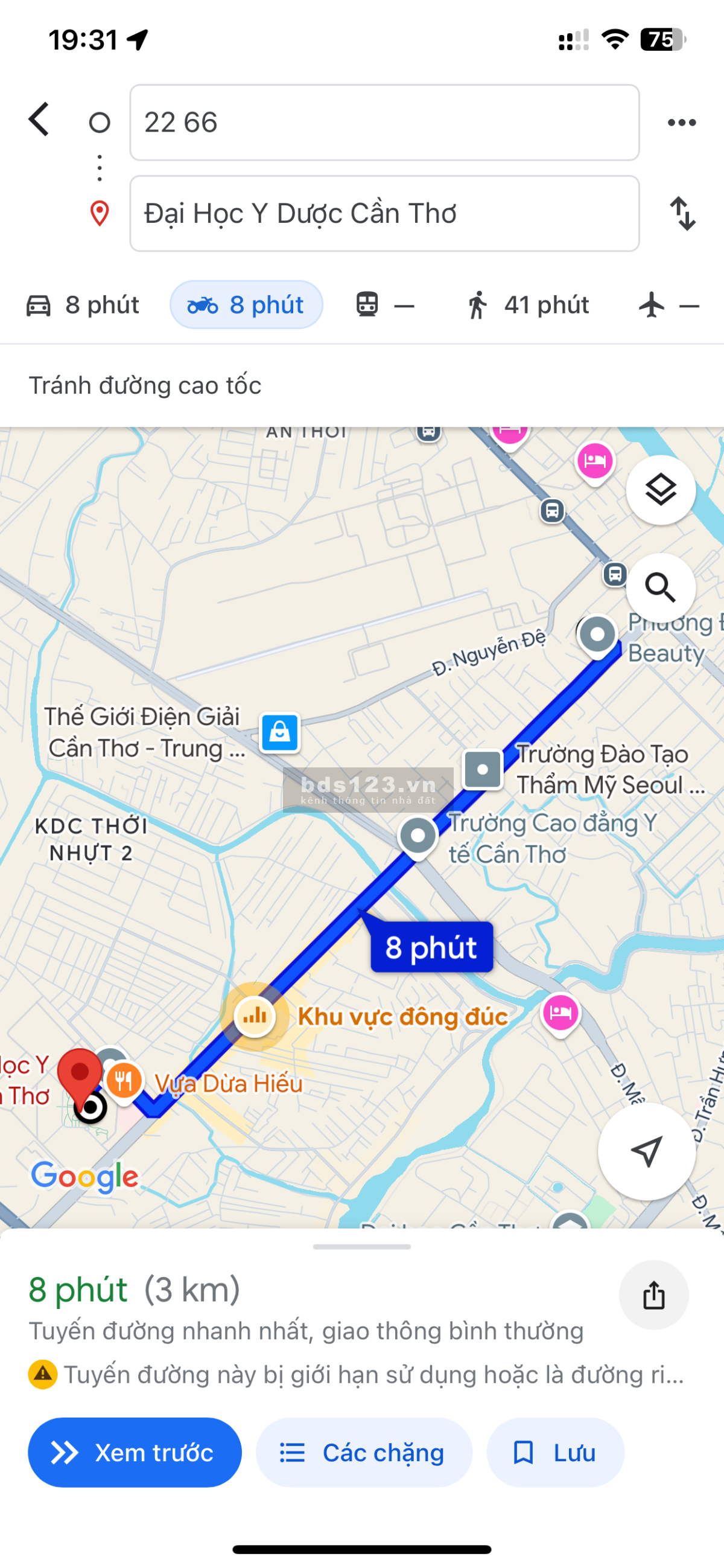 Phòng cao cấp có nội thất ở trung tâm Ninh Kiều, TP Cần Thơ