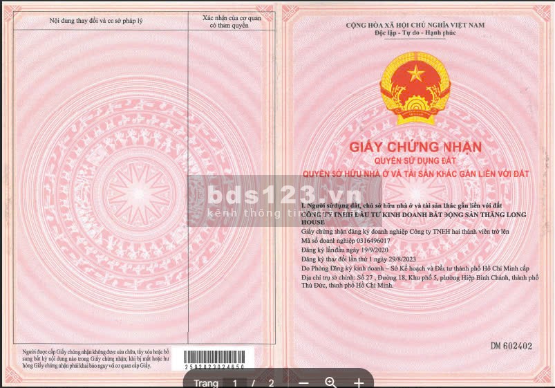 Bán đất mặt tiền đường Tân Hiệp, Tân Uyên, Bình DƯơng