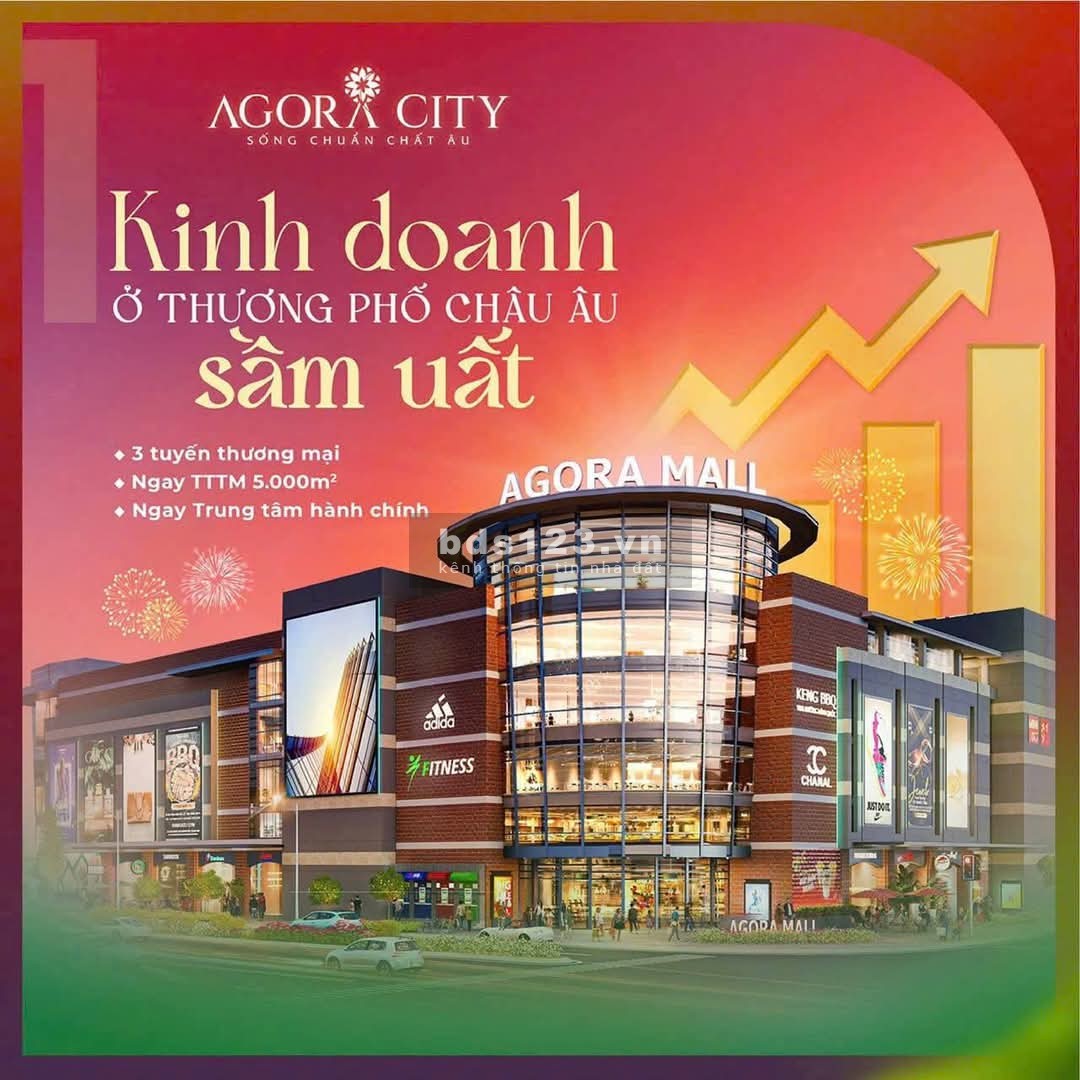 Bán DN Agora City, Đường 818, Thủ Thừa, 4.96 tỷ, 168m2, hàng hot!