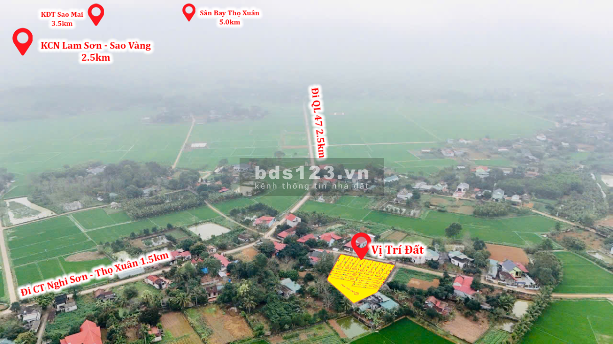 Đất đẹp xuất sắc 13 lô LK tại Thọ Cường đường rộng 8m, DT trên 100m2 Sẵn Sổ chỉ từ 450tr/lô