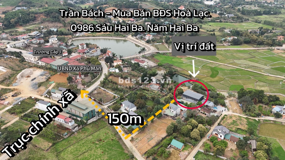 Đất liền nhau full thổ cư, mỗi lô hơn 208.3m, đối diện UBND xã Phú Mãn