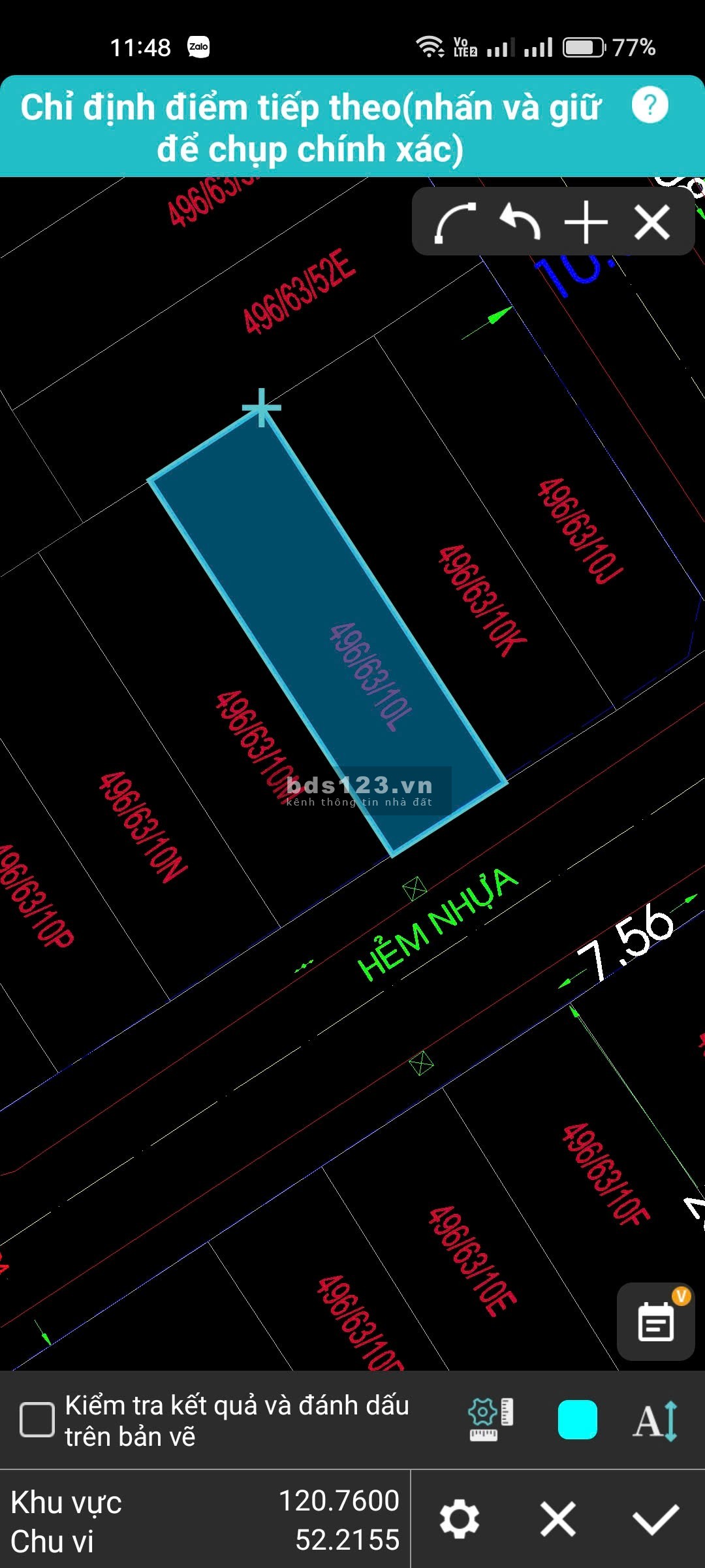 Gò Vấp, đất khu biệt thự Dương Quảng Hàm, KV 6x20m
