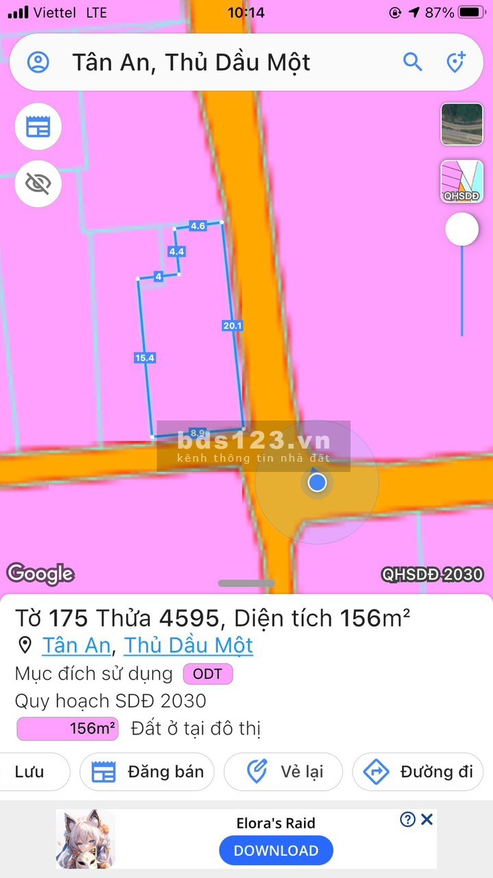 Bình Dương – Bán nhà nát tại Thủ Dầu Một. Diện tích: 9 x 20m – Giá chỉ 2.4 tỷ