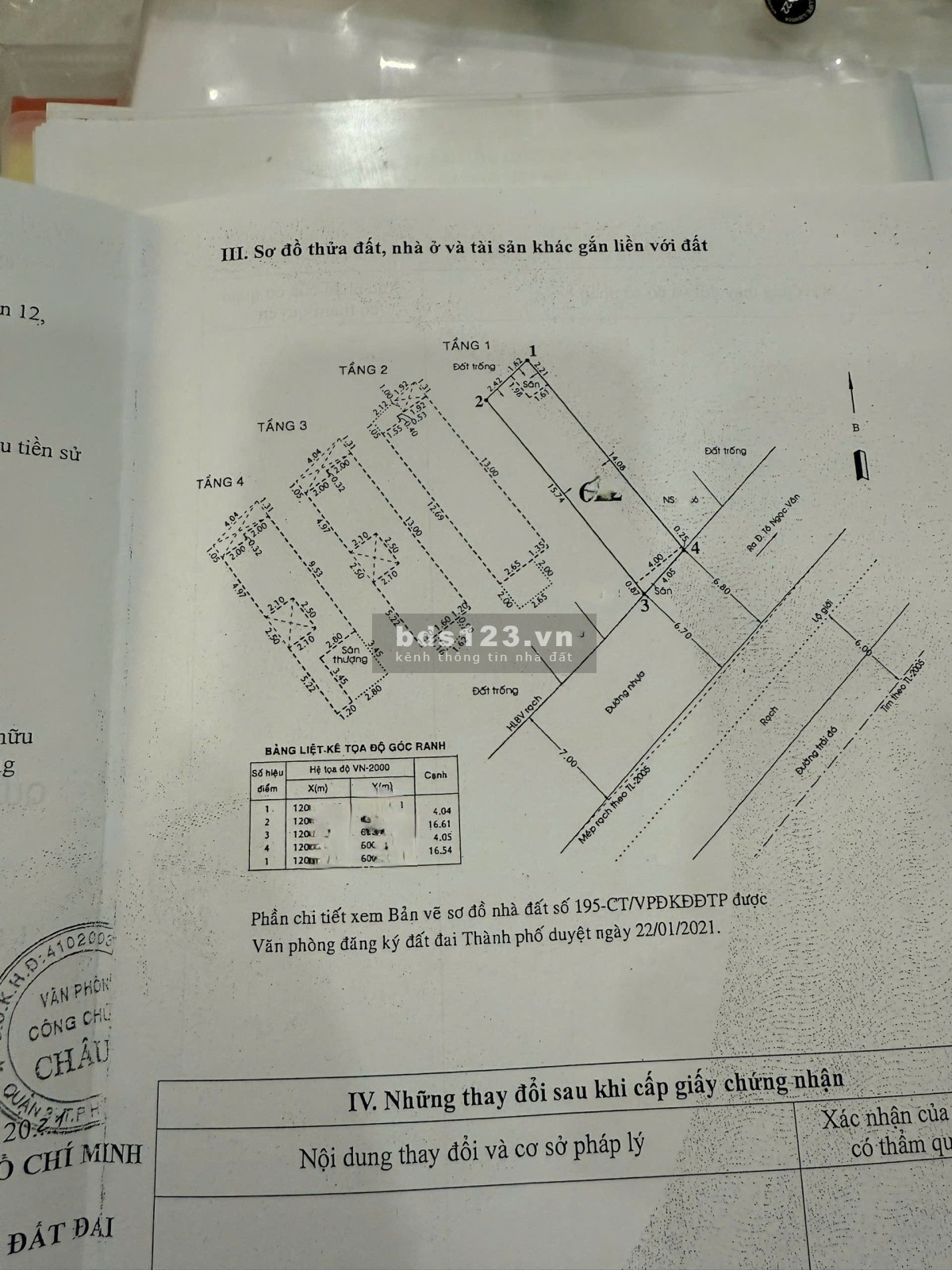 Quận 12 – Bán nhà mới 4 tầng, Thạnh Xuân 24. Đường nhựa 8m – Diện tích 4 x 17m – Giá: 6.5 tỷ