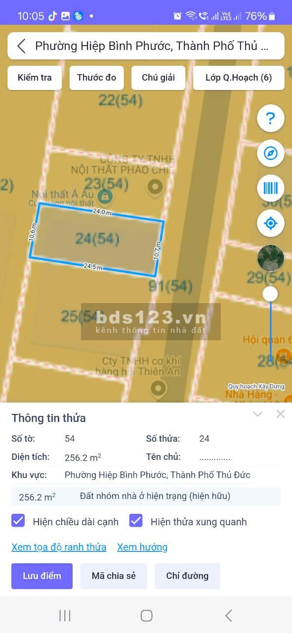 Thủ Đức – Đất khu biệt thự mặt tiền Quốc lộ 13. Diện tích: 10 x 25m – Giá: 14.8 tỷ