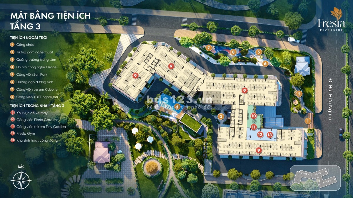 Dự án Fresia Riverside Tân Vạn Biên Hòa Đồng Nai giá 1,56 tỷ 2PN