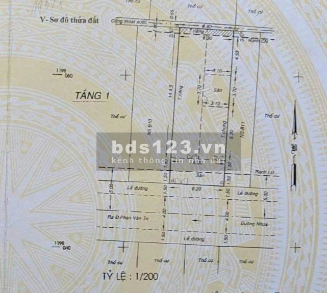 Gò Vấp, Lê Thị Hồng, bán nhà C4 mặt tiền chợ CC26, diện tích 6.3 x 18m, giá 12.5 tỷ