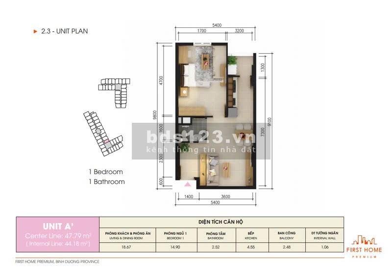 Bán Căn Hộ Chung Cư Đẹp tại City Tower 920 triệu, 50m2, nhiều tiện ích