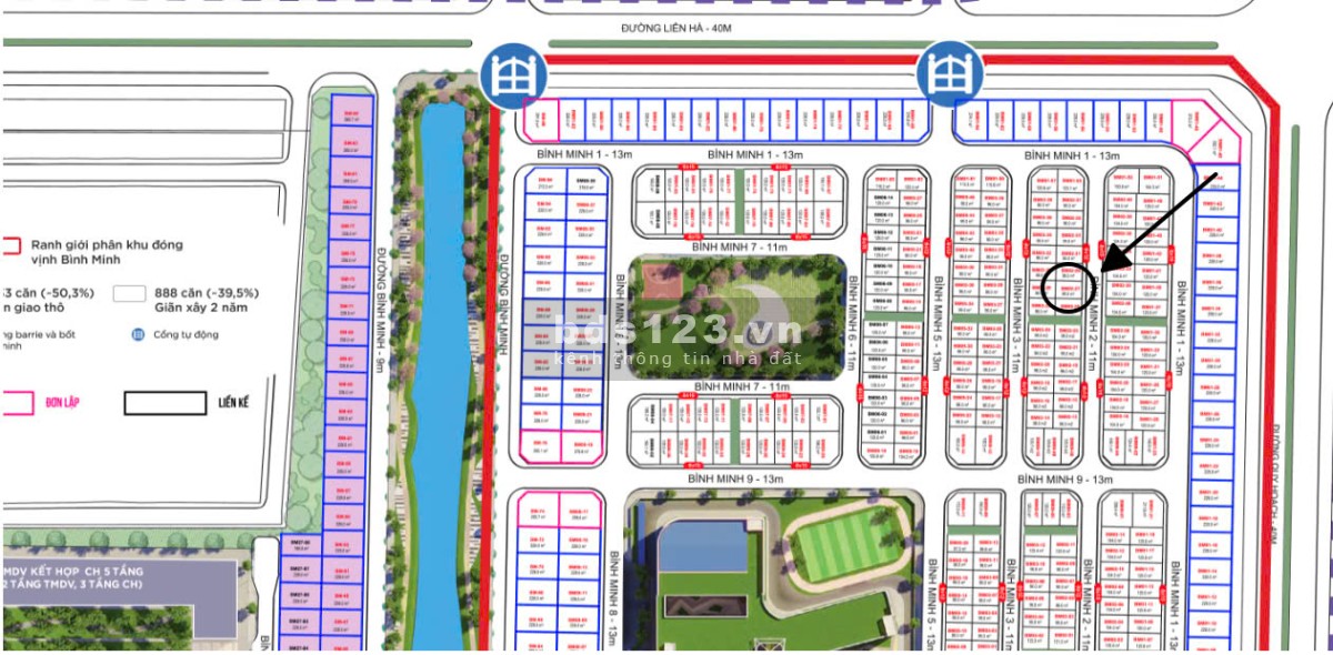 Liền kề khu đóng BM giãn xây 96m giá siêu tốt chỉ 15,3 tỷ tại Vinhomes Đan Phượng