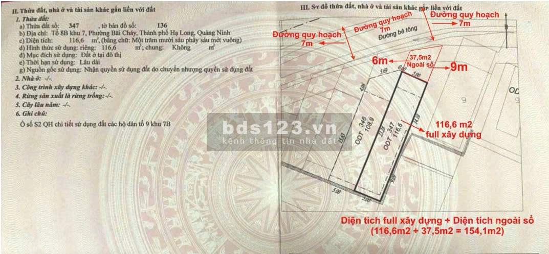 Chỉ hơn 4 tỷ – Có ngay mảnh đất đẹp như mơ giữa lòng Bãi Cháy, ô tô đỗ cửa, dân cư sầm uất!