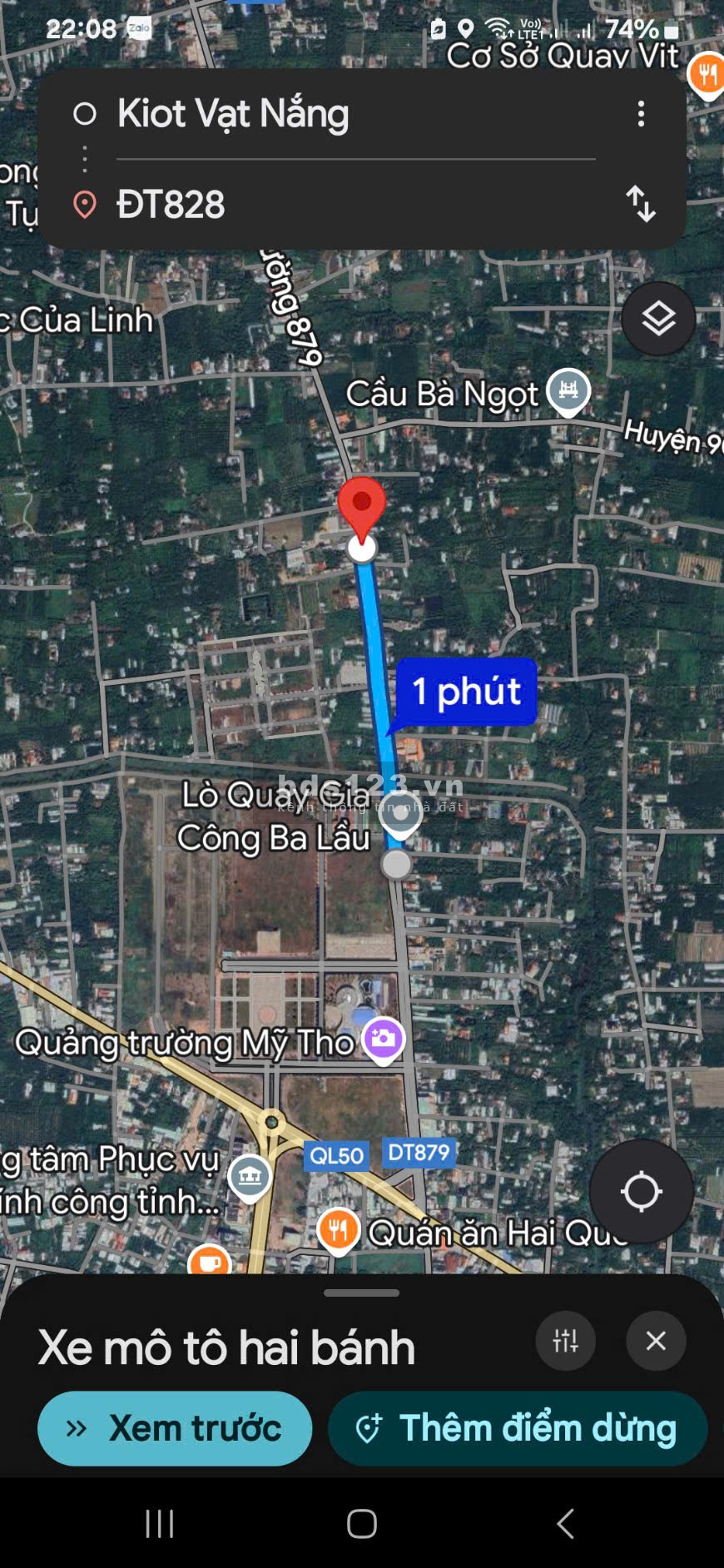 Đẹp và hiếm. Lô đất gần AEON và QUÃNG TRƯỜNG rộng 1.520m2. Mặt tiền DT 879, Mỹ Tho, Tiền Giang.