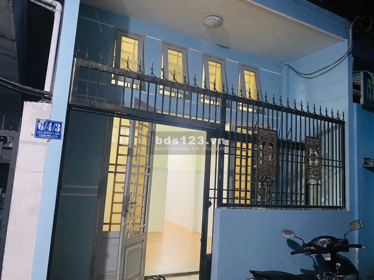 Cho thuê nhà nguyên căn 02 phòng ngủ, Đường Ụ Ghe, Phường Tam Phú, TP. Thủ Đức