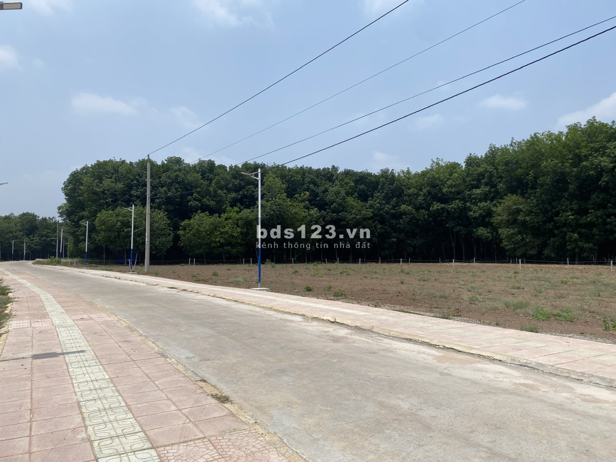 Bán lô đất mặt tiền đường bê tông 198tr sổ hồng riêng