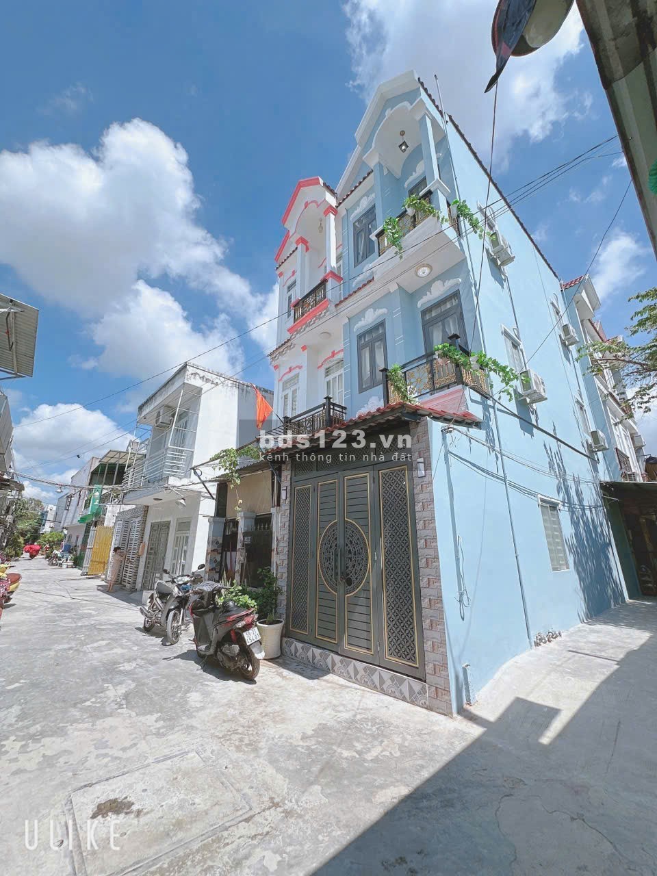 Bán nhà hẻm 1942/...Huỳnh Tấn Phát TT Nhà Bè, 3,2 x 10m, trệt +2lầu, bancon, 4PN+3WC