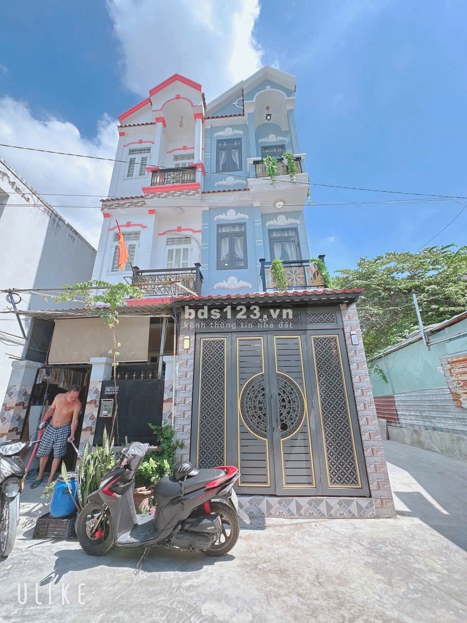 Bán nhà hẻm 1942/...Huỳnh Tấn Phát TT Nhà Bè, 3,2 x 10m, trệt +2lầu, bancon, 4PN+3WC
