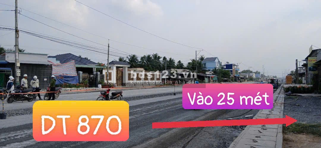 Cần bán 1 công đất sát DT 870 Tiền Giang. Lên Cầu Rạch Miễu 2