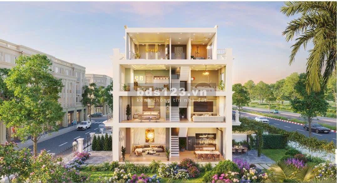 Bán Shophouse 136m trục chính đối diện tòa VP, chung cư, ga Metro kđt Vinhomes Đan Phượng giá 29 tỷ