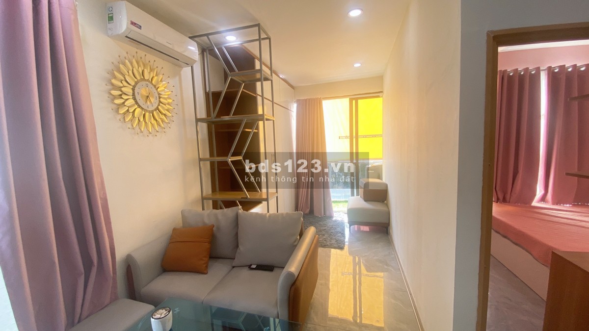 Cho thuê căn hộ mini 1 phòng ngủ – 1 phòng khách đẹp, tiện nghi