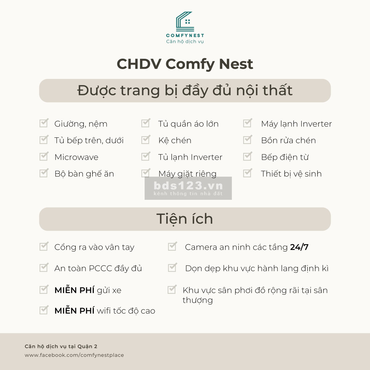 Căn hộ dịch vụ – Quận 2, Bình Thạnh, Thủ Đức – Giá chỉ từ 4.7 triệu/tháng