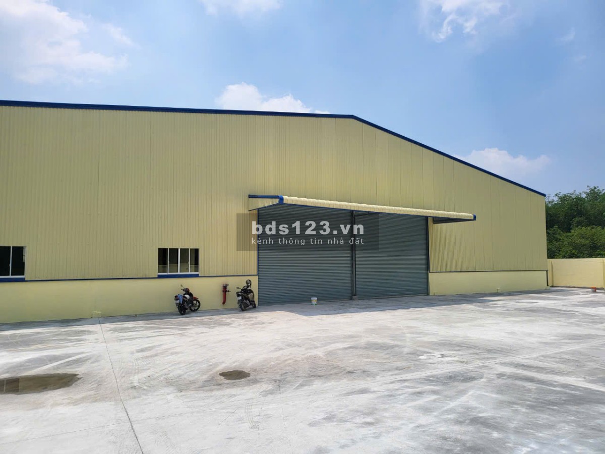 Cho Thuê 8500m2 Đất + Xưởng Gía : 294 triệu/tháng. Bến Cát, PCCC Tự Động, Đường Cont Giấy Tờ Đầy Đủ