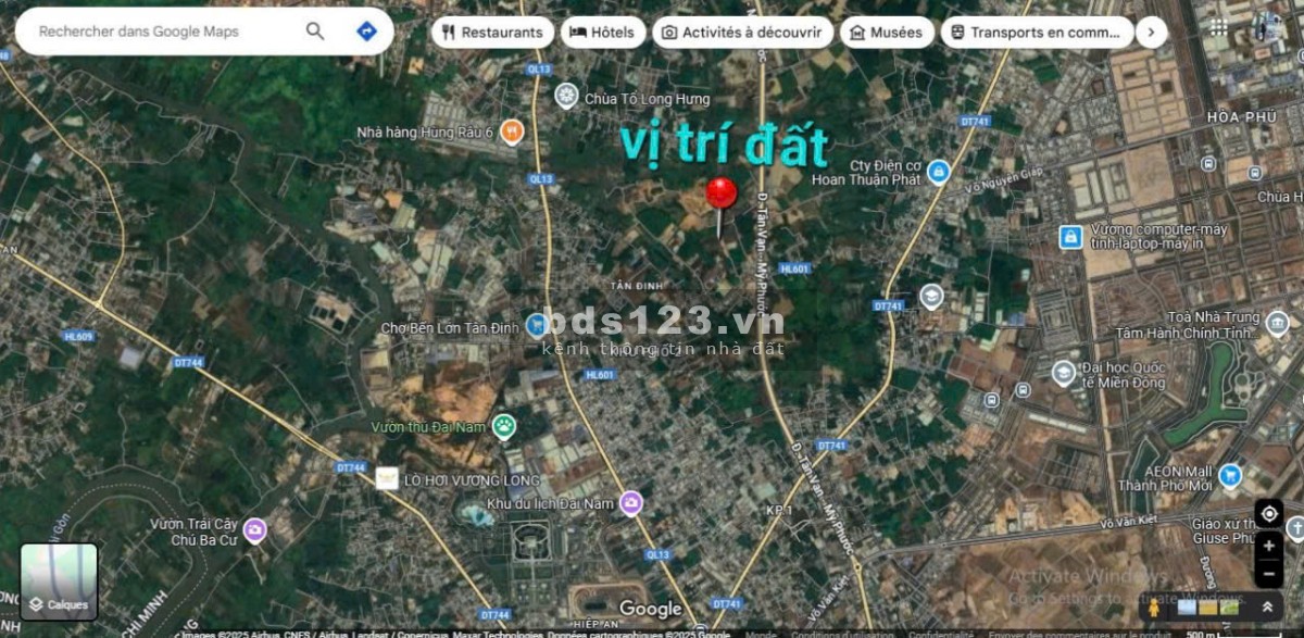 Bán đất 208m2, thổ cư 60m2, gần KDL Đại Nam, gần Mỹ Phước Tân Vạn, giảm 300 triệu còn 1 tỷ 3xx