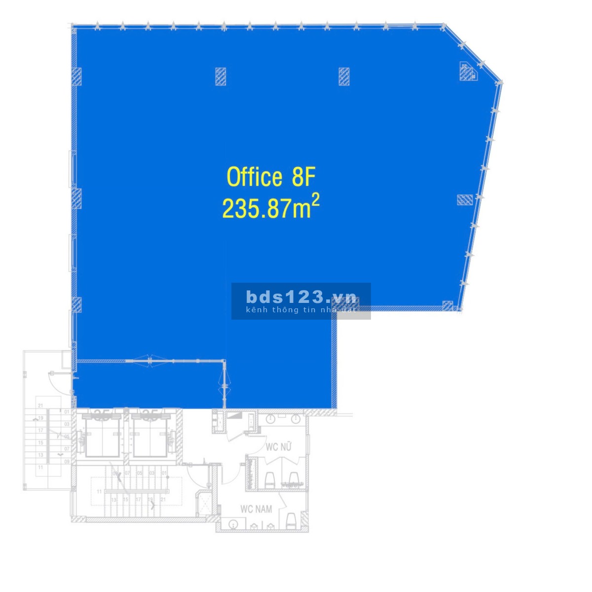 Cho thuê sàn văn phòng truyền thống 85m² – Tòa nhà Serepok, Huỳnh Văn Bánh, Q. Phú Nhuận(Chính chủ)