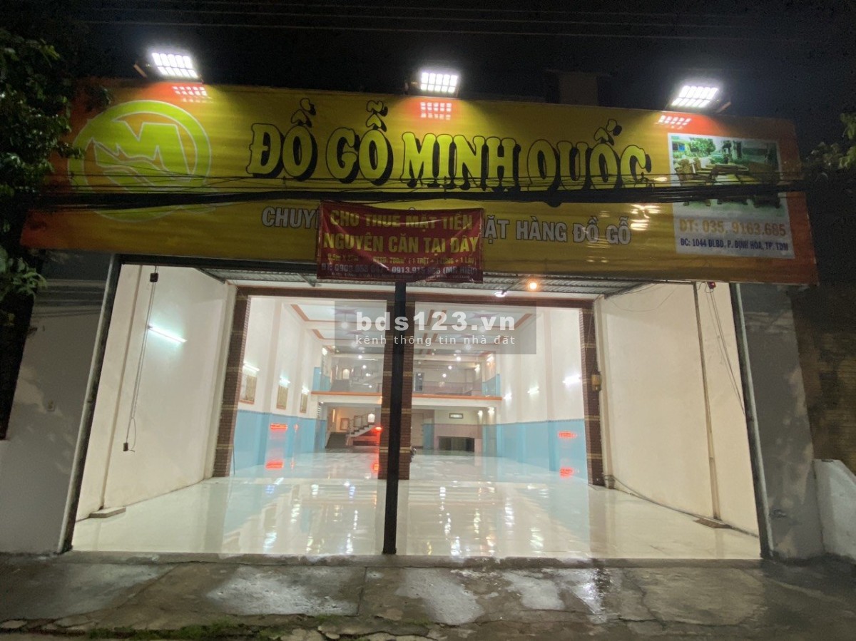 Cần cho thuê nhà nguyên căn mặt tiền Đại Lộ Bình Dương.
