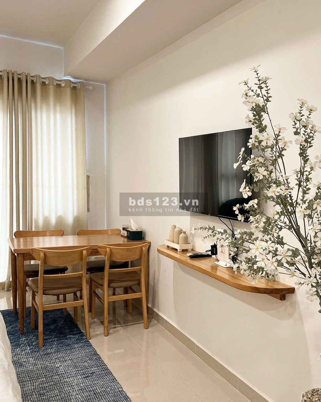 Chung cư Richmond, Nguyễn Xí, BT: 50m2, 1p ngủ, full nt 10tr
