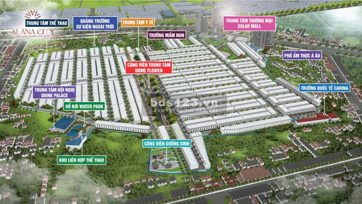 Bán gấp nền đất nhà phố tại Alana city! Ngay cổng kcn cao Vsip, tổ hợp 39 tiện ích nội khu đẳng cấp.