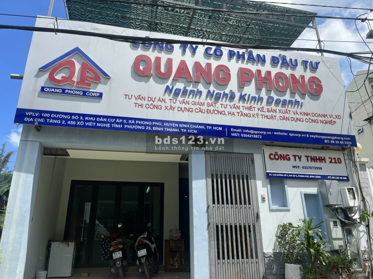 Chính chủ bán nhà mặt tiền đường Số 3, Phong Phú, Bình Chánh – Gần AEON Tạ Quang Bửu – Đối diện UTS