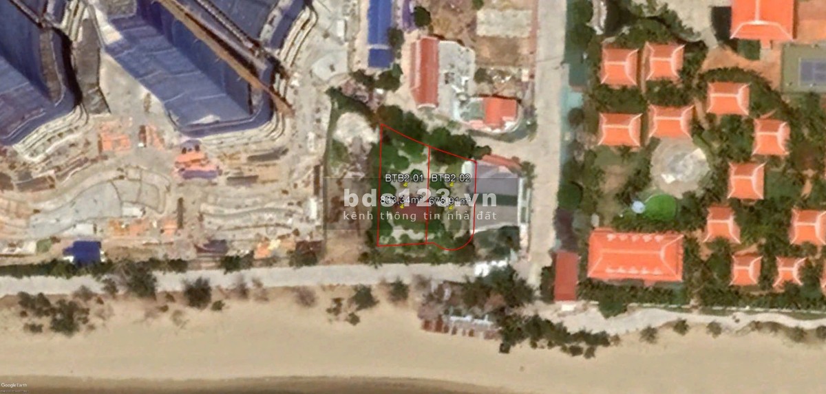 Chuyển nhượng 1.512,25 m² đất kim cương mặt biển Bình Sơn, Ninh Thuận