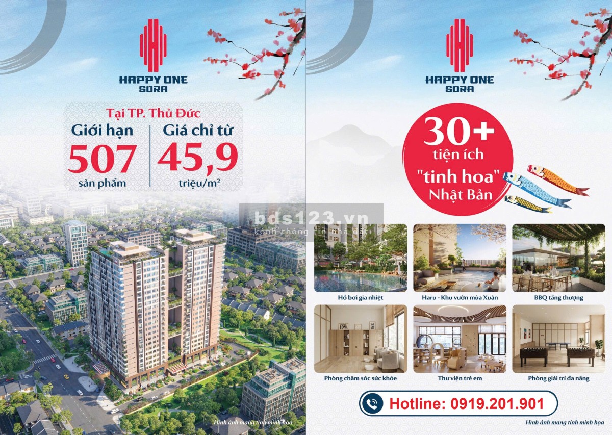 Happy One Sora – Bán căn hộ Phạm Văn Đồng, Thủ Đức giá rẻ