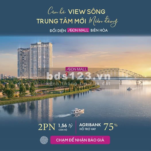 FRESIA RIVERSIDE - SỞ HỮU CĂN HỘ VIEW SÔNG, 1tỷ560 cho căn 2pn